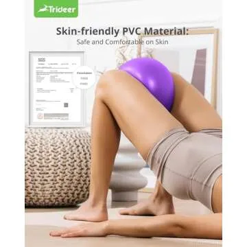 Trideer 9 Inch Pilates Ball for Core Training & Yoga