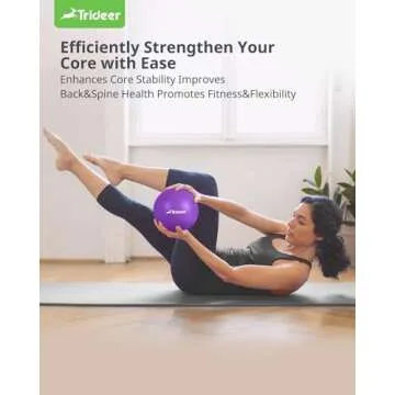 Trideer 9 Inch Pilates Ball for Core Training & Yoga