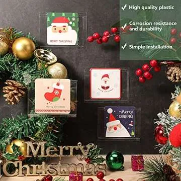 Self-Adhesive Business Card Pockets - 36 Pack with Sticky Notes