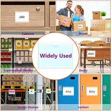 Self-Adhesive Business Card Pockets - 36 Pack with Sticky Notes