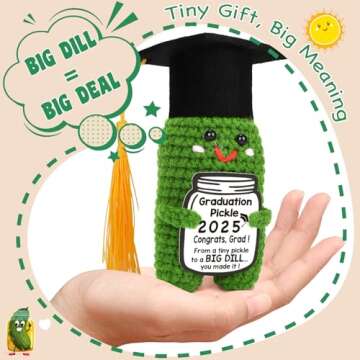 MAMAGIFTREE Graduation Pickle – Handmade Funny Grad Gift for 2025