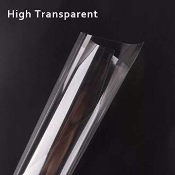 Clear Cellophane Sheets - 120 Pcs for Crafts & Decoration