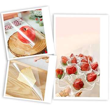 Clear Cellophane Sheets - 120 Pcs for Crafts & Decoration