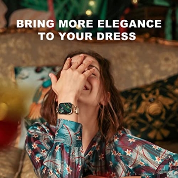 Rose Gold Stainless Steel Mesh Loop Band for Apple Watch