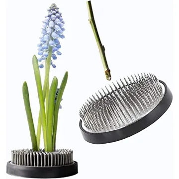 JUSTDOLIFE Ikebana Kenzan Flower Frog - Premium Metal Flower Arranger Tool