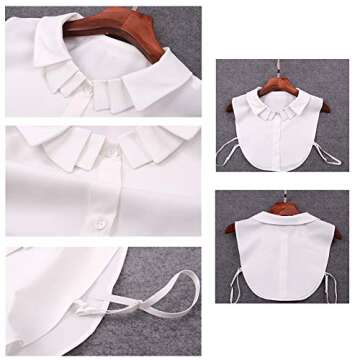 Joyci Detachable Peter Pan Shirt Collar for Women