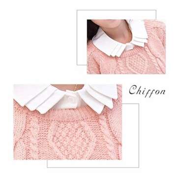 Joyci Detachable Peter Pan Shirt Collar for Women