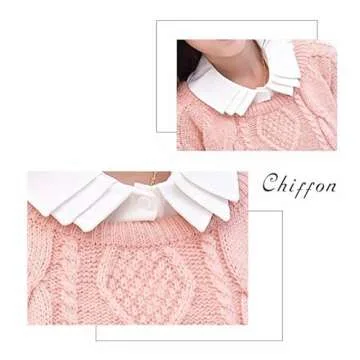 Joyci Detachable Peter Pan Shirt Collar for Women