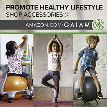 Gaiam Kids Yoga Mat for Fun Yoga Sessions