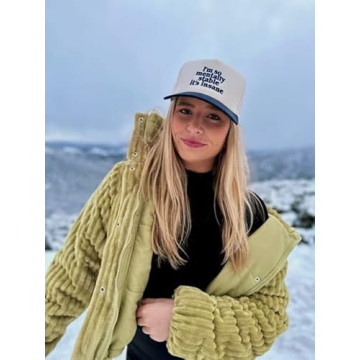 Funny 'I'm So Mentally Stable' Baseball Cap - Unisex Tan/Blue