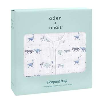aden + anais Cotton Muslin Baby Sleeping Bag for All Ages