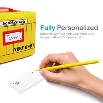 Urban Kiddy Zoo Alphabet Cards | Soft Alphabet Flash Cards, Educational Early Learning Infant Toys f...