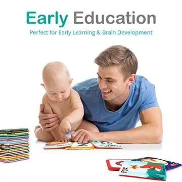 Urban Kiddy Zoo Alphabet Cards | Soft Alphabet Flash Cards, Educational Early Learning Infant Toys for Babies Infants Toddlers Boys Girls Kids Over 0 1 2 3 Years Old | My First ABC Animal Cloth Cards