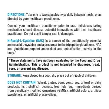 XYMOGEN NAC 600mg - Detox, Liver & Immune Support Supplement