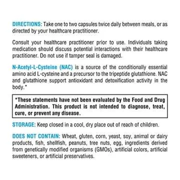 XYMOGEN NAC 600mg - Detox, Liver & Immune Support Supplement