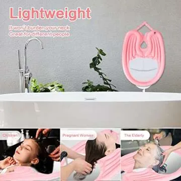 Portable Inflatable Shampoo Basin for In-Bed Hair Washing