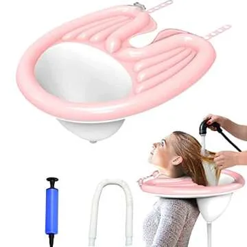 Portable Inflatable Shampoo Basin for In-Bed Hair Washing