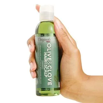 Originals by Africa's Best Olive & Clove Oil Therapy, Natural Treatment That Helps Repair Dry, Weak or Brittle Hair, Scalp Dryness, Itching and Flaking, 6 oz