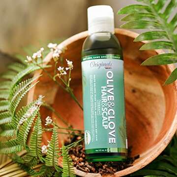 Originals by Africa's Best Olive & Clove Oil Therapy, Natural Treatment That Helps Repair Dry, Weak or Brittle Hair, Scalp Dryness, Itching and Flaking, 6 oz