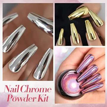 Born Pretty Chrome Nail Powder Set for Stunning Nail Art
