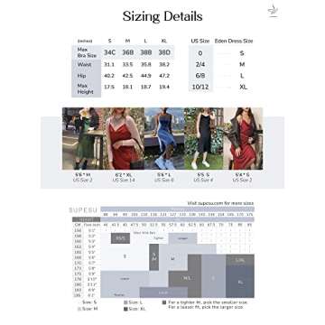 SUPESU Women's Satin Midi Slip Dress - Silky Cowl Neck Dress with Adjustable Spaghetti Straps, Elegant Satin Slip Dress for Women, Cocktail Party & Casual Wear - Willow Blue, L