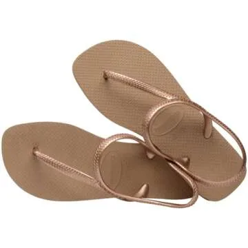 Havaianas Women's Flash Urban Flip Flop Sandal,Rose Gold,35/36 BR (6 M US)