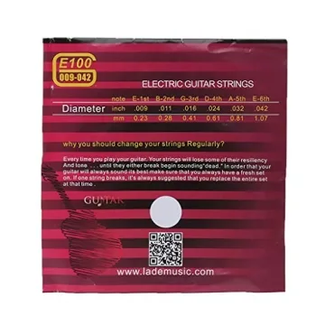 6 Sets E100 Electric Guitar Strings for Enhanced Sound Quality