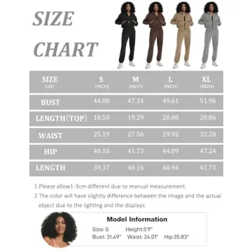 PEHMEA Fleece Jogger Set for Women - Cozy Tracksuit