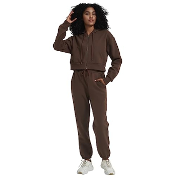 PEHMEA Fleece Jogger Set for Women - Cozy Tracksuit