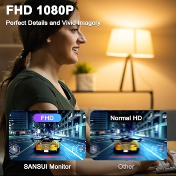 SANSUI 24" IPS 1080P Monitor - Built-in Speakers