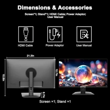 SANSUI 24" IPS 1080P Monitor - Built-in Speakers