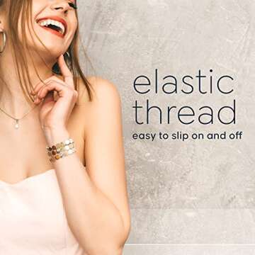 Chic Cedar and Ink Stackable Bracelets for Women - Gold Honeycomb