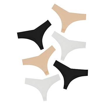 No Show Comfort with DEANGELMON Seamless Thongs for Women