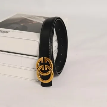 Aurolran Women's Reversible Leather Belt for Every Occasion