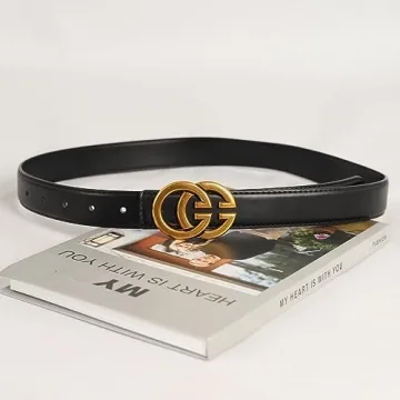 Aurolran Women's Reversible Leather Belt for Every Occasion