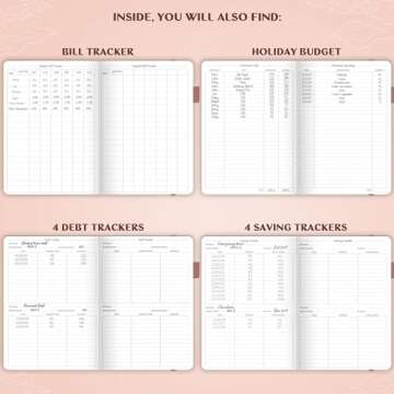 Legend Budget Planner– Deluxe Financial Planner Organizer & Budget Book Money Planner Account Book & Expense Tracker Notebook Journal for Household Monthly Budgeting & Personal Finance–Rose Gold Foil