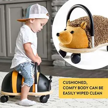 Prince Lionheart Wheely Ride-On Toy for Kids | Multi-Directional Casters | Helps Promote Gross Motor Skills and Balance | Hedgehog | Small