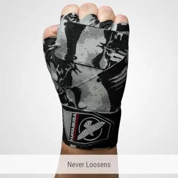 Hayabusa Marvel Hero Elite Mexican Style Boxing Hand Wraps for Men & Women - The Punisher, 180 Inches