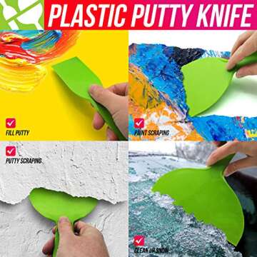 Versatile BANGBANGSING 4 Pack Putty Knife Set for DIY