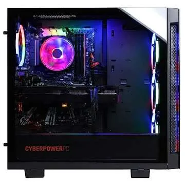 CyberpowerPC Gamer Master Gaming PC, AMD Ryzen 5 7600 3.8GHz, GeForce RTX 4060 8GB, 16GB DDR5, 500GB NVMe SSD, Wi-Fi Ready & Windows 11 Home (GMA2700A)