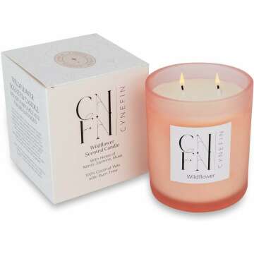 Wildflower Summer Scented Candle - 14oz Coconut Wax