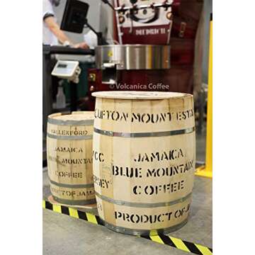 Jamaican Blue Mountain Coffee, 100% Pure, Whole Bean, Fresh Roasted, 16-ounce