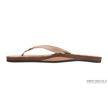 Rainbow Sandals Women's Premier Leather Single Layer in Sierra Brown - Size 8.5-9.5
