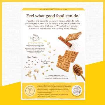 Simple Mills Honey Cinnamon Sweet Thins - Nutritious & Delicious