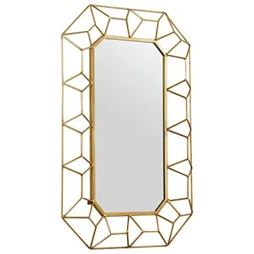 Stone & Beam Gold Finish Decorative Wall Mirror 34.25 Inch