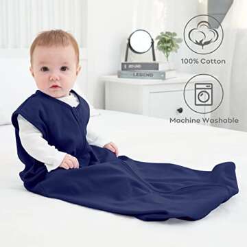 Yoofoss Baby Sleep Sack 0-6 Months 100% Cotton 3 Pack