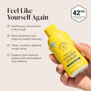 Natural Propolis Honey Cough Syrup for Immune Support