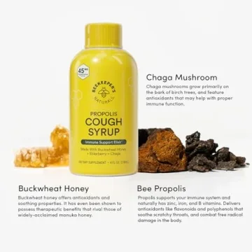 Natural Propolis Honey Cough Syrup for Immune Support