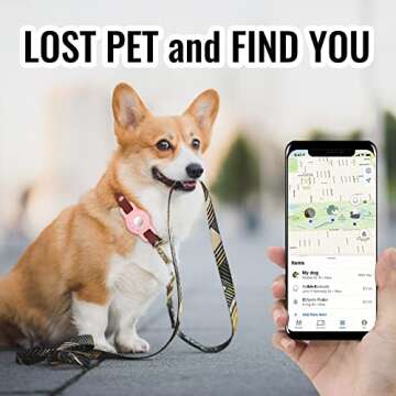 Airtag Cat Collar Holder for Apple Air Tag Cat Collar Holder Within 1/2 inch, Airtag Dog Collar Holder Small, 2 Pack Airtag Pet Collar Holder for Apple Airtag Collar and 2 Pack Airtag Protector