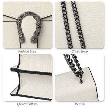 ZooLLyn Snake Print Evening Bag - Luxurious & Stylish